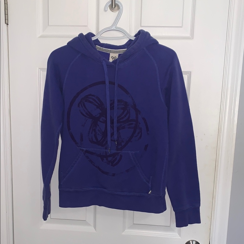 TNA Purple Blue Hoodie with Graphic Design